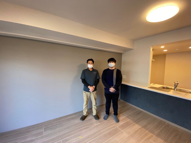 アクセントクロス・クッションフロア貼り替え