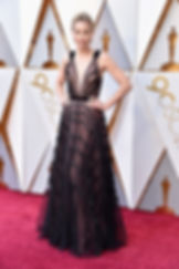 Leslie Bibb wearing J. Mendel Oscars 2018