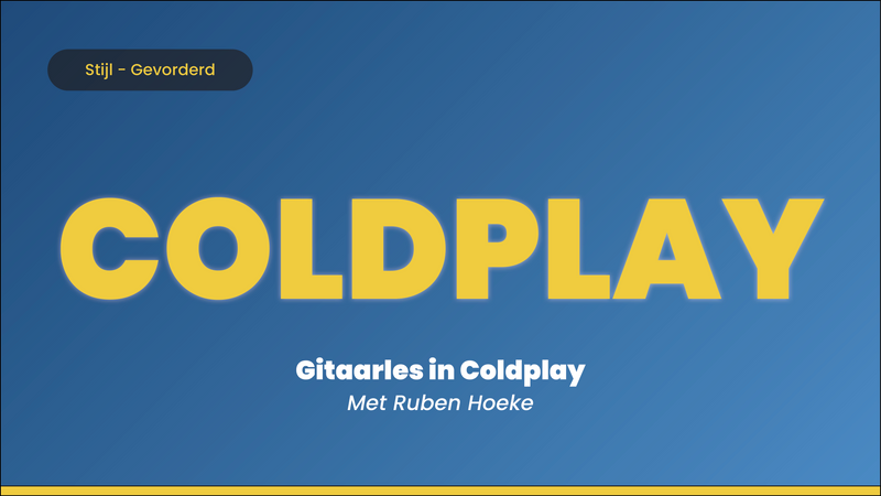 Licks Spelen in Stijl Van Coldplay
