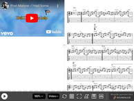Post Malone ft Morgan Warren - I had some Help - ProTabs - Guitar
