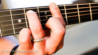 Gis - G#m7 akkoord gitaar