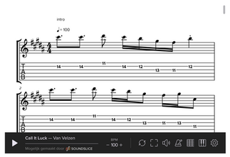 Call It Luck - Van Velzen