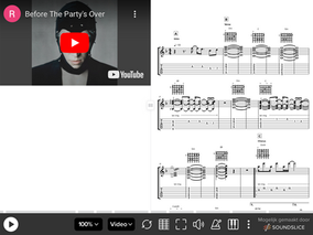 Before The Party’s Over - Mustii gitaar song