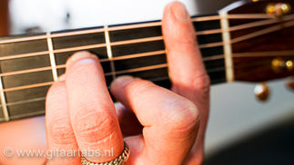 A#m akkoord gitaar