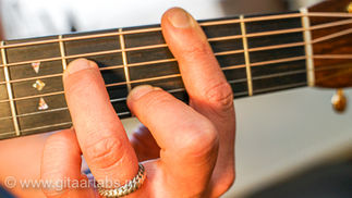 Ces - Cbm7 akkoord gitaar