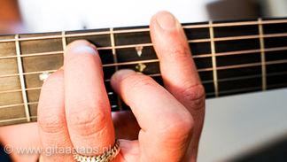 As - Ab akkoord gitaar