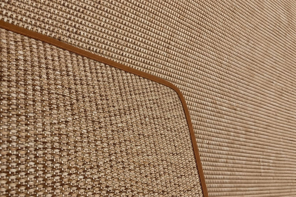 Küçük resim: HELSIN | Biye Kenarlı Organik Dokulu Halı