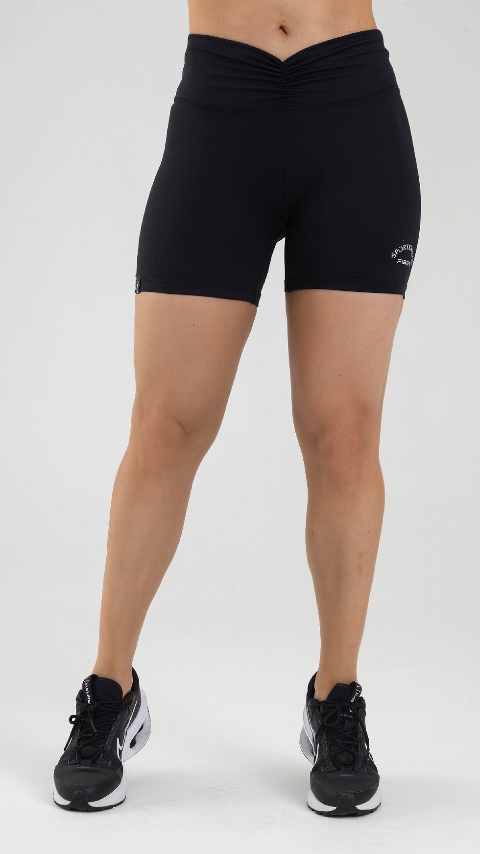 Thumbnail: Short waist ruching negro femme FIBER