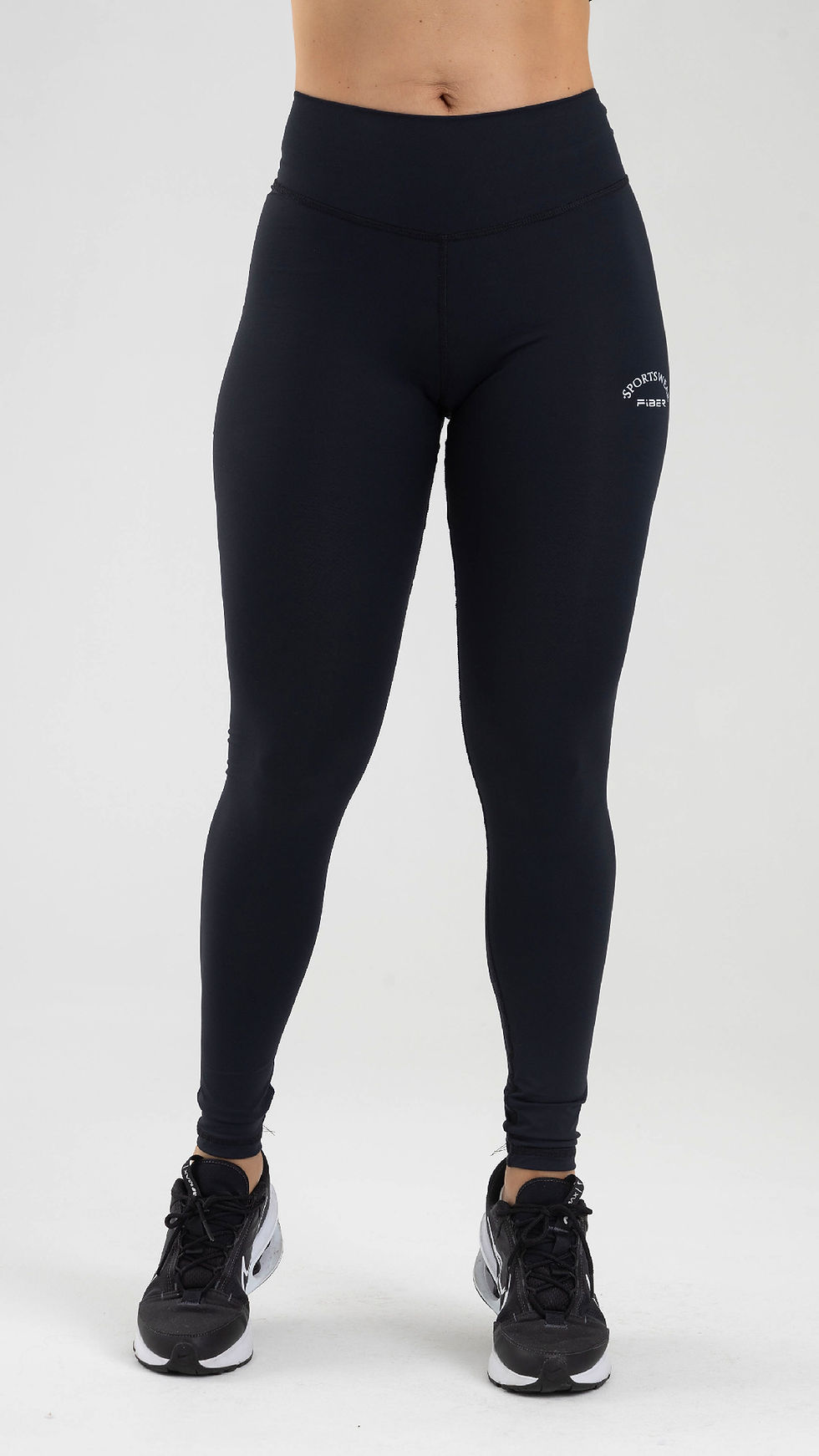 Miniatura: Leggings ruching high waist negro femme FIBER