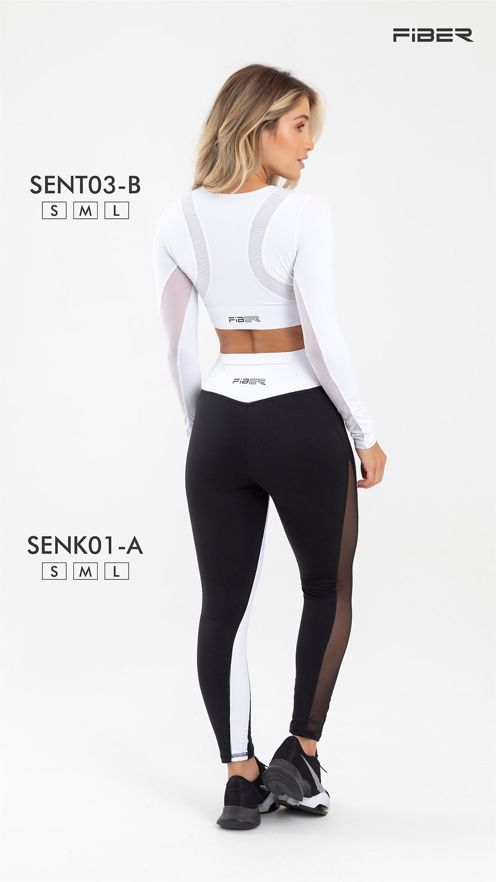 Miniatura: TOP MANGA LARGA BLANCO LOGO FIBER SENSORY