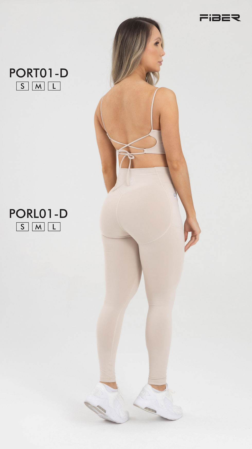 Miniatura: TOP MANGA SISA BACK STRAPS TIED BEIGE LYCHEE GOOD SPORT FIBER
