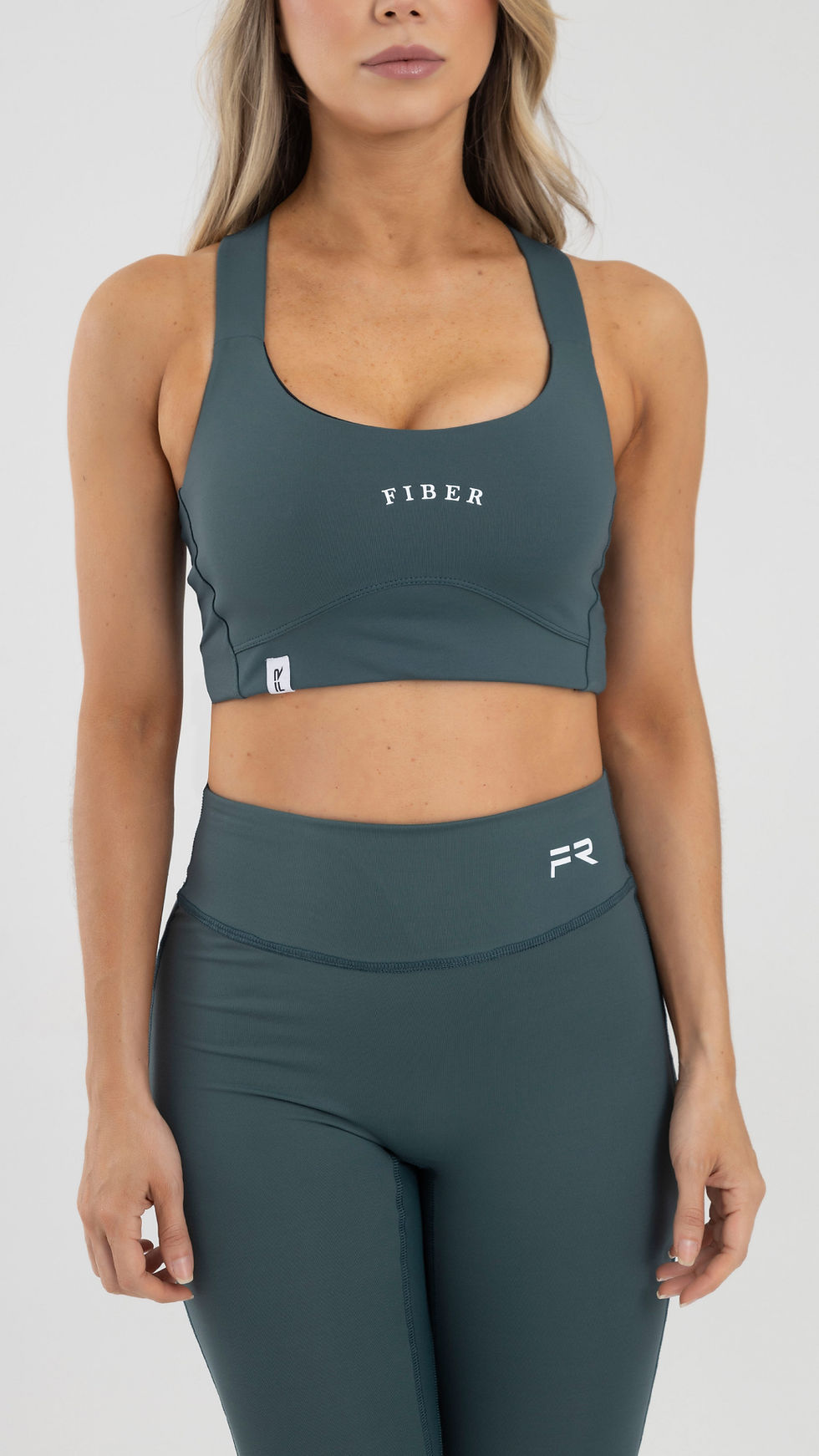 Thumbnail: TOP MANGA SISA BACK CROSS VERDE OSCURO GOOD SPORT FIBER