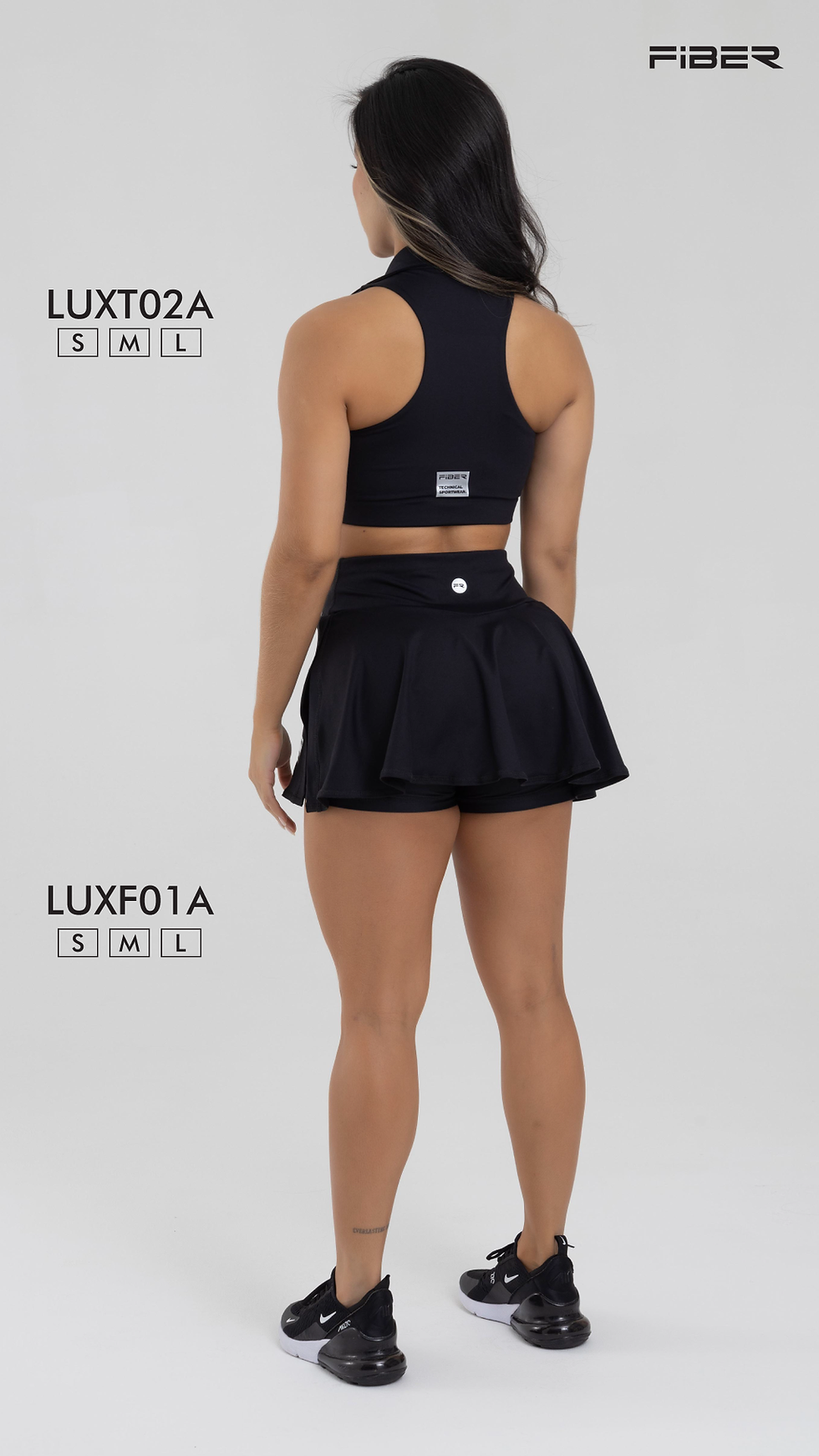 Miniatura: Falda negra luxury FIBER