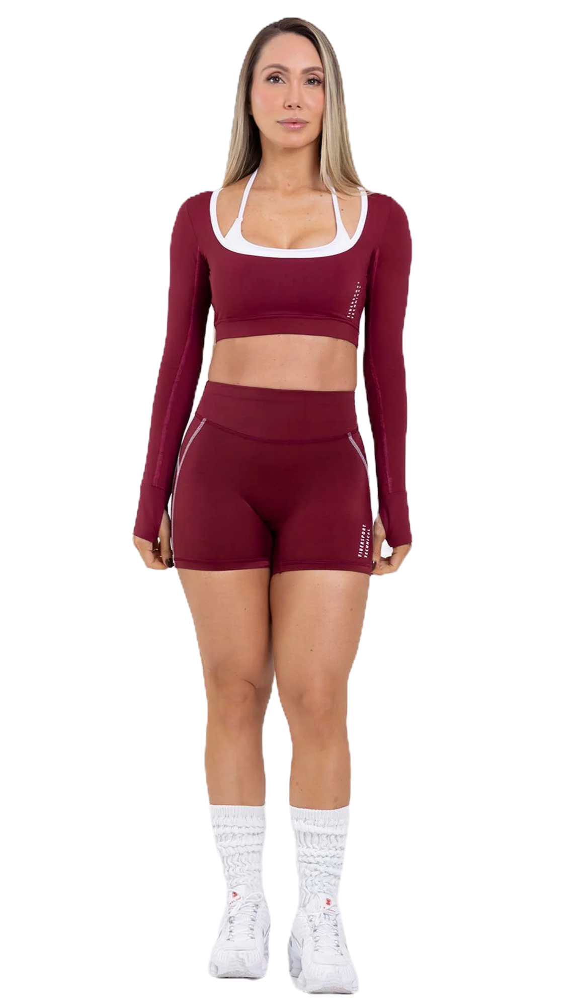 SHORT CONSTRAST GUINDA - FIBER MOVE - MOVS02B