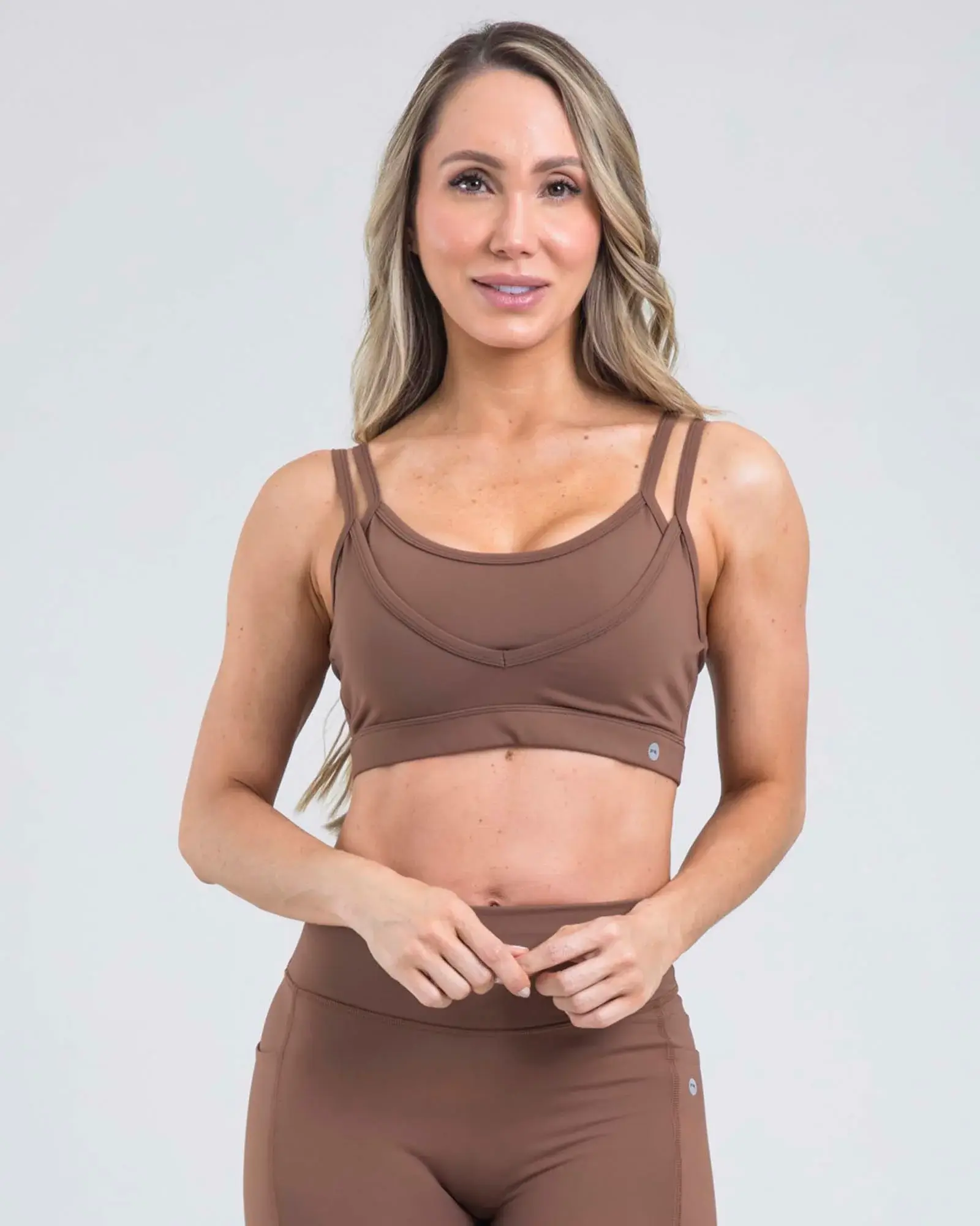 CROP TOP DEPORTIVO MOKA - FIBER OUTDOOR