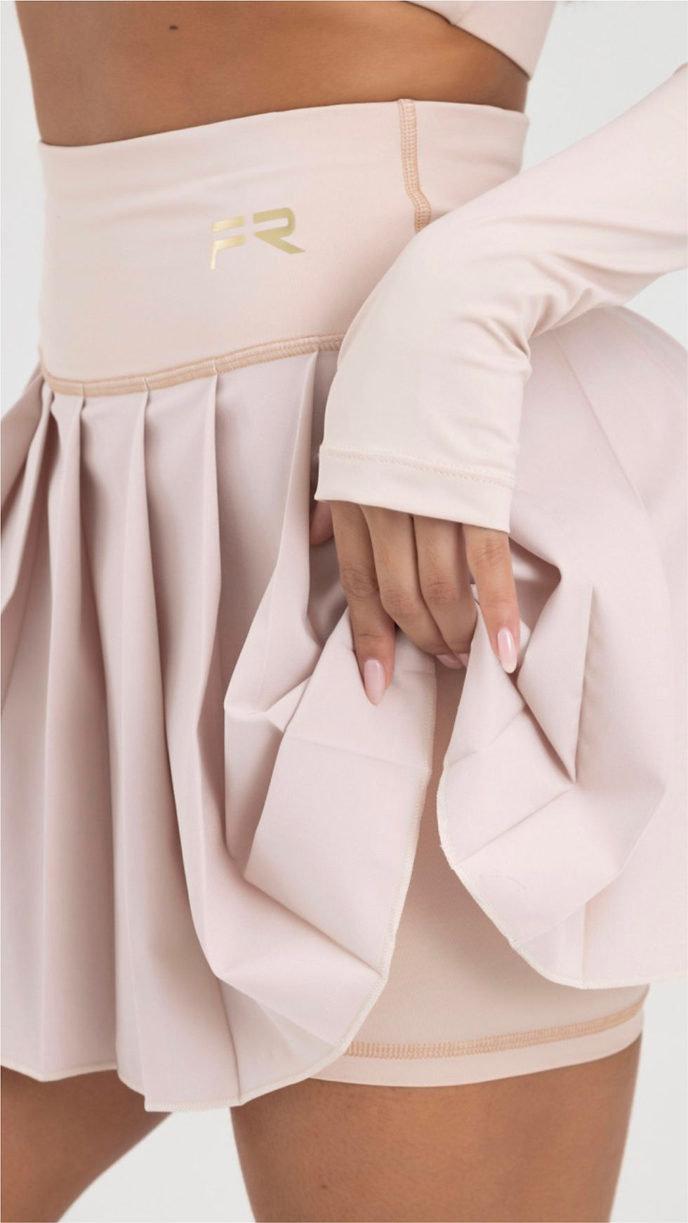 Miniatura: FALDA CON PLIEGUES BEIGE BREATHLESS FANCY FIBER