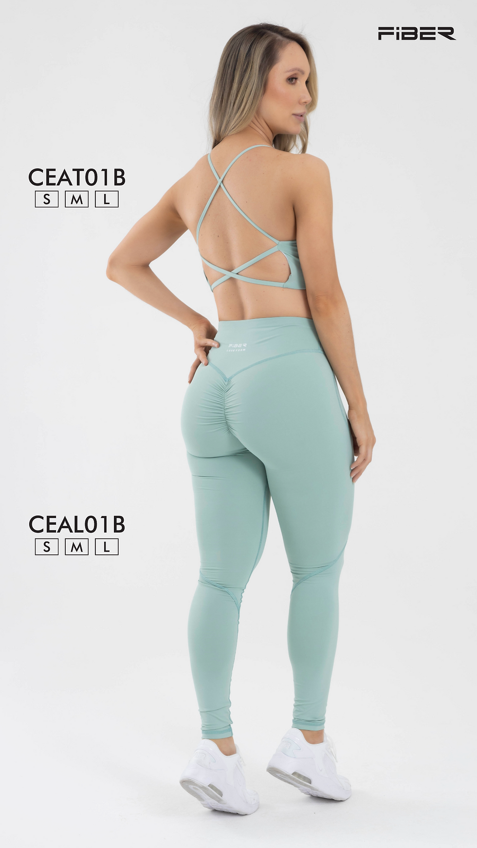 Miniatura: CROP TOP SPORT OPEN BACK VERDE  -  OSEAN FIBER - CEAT01B