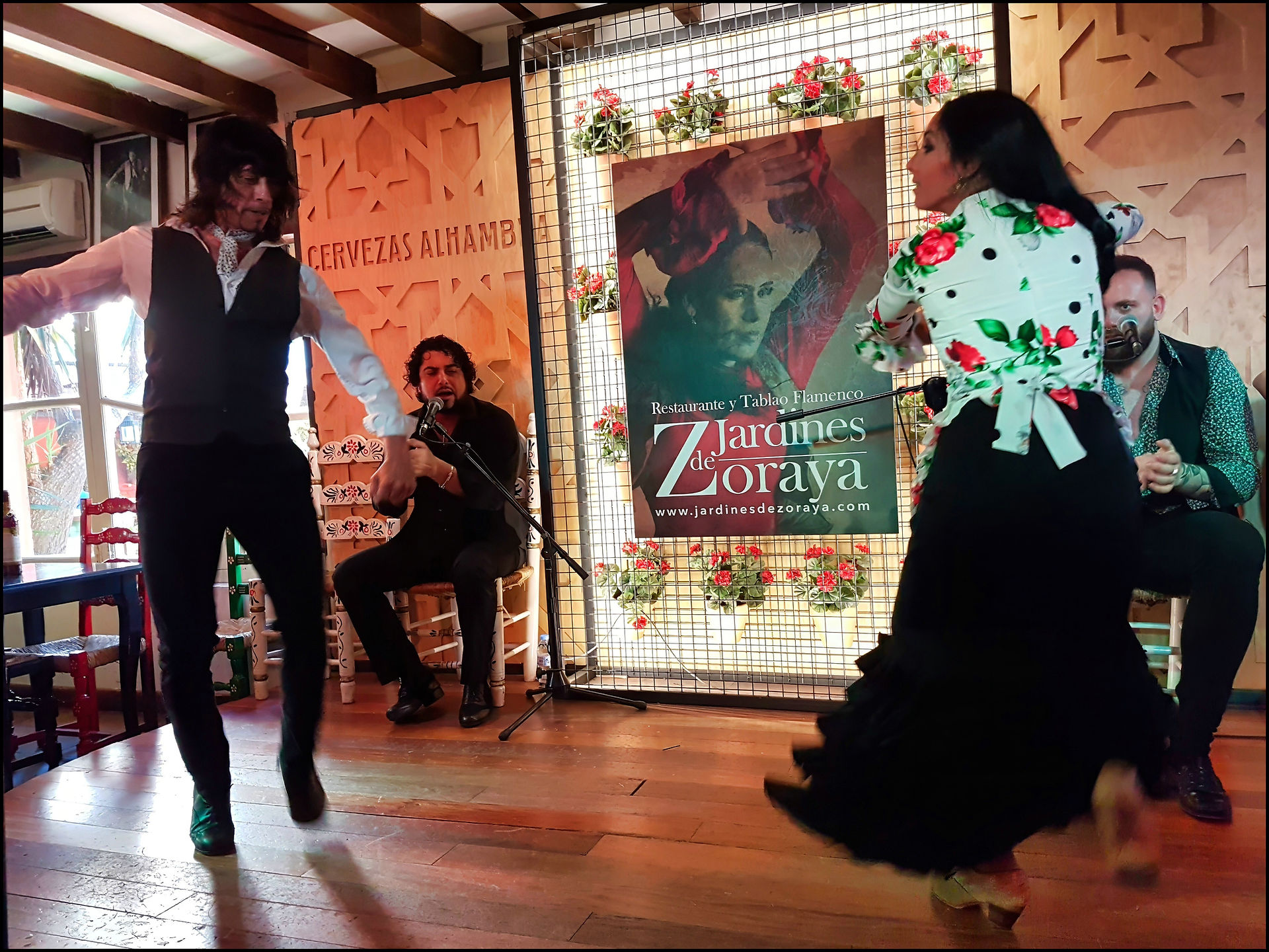 journeys and scorpions travelblog | Spain-Andalusia, Granada | Jardines de Zoraya, Flamenco Show | Cristina Carrasco and Luis de Luis
