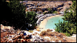 journeys & scorpions | travelblog | Greece-Rhodes | Lindos Beach
