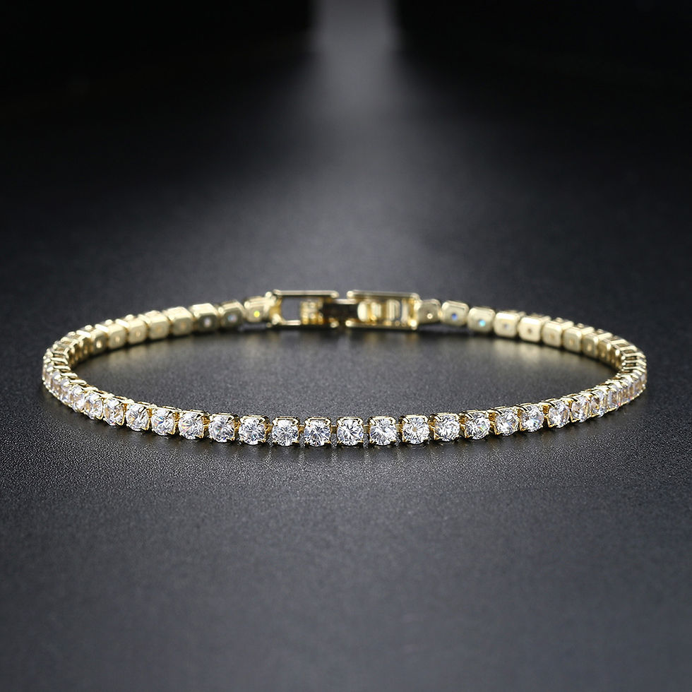 Thumbnail: Fashion 2.5mm Zirconia Tennis Bracelet for Women Crystal Charm Designer Tennis T