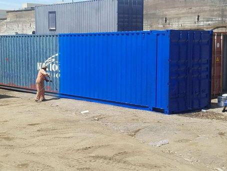 Meet Big Blue:  Shipping Container Make Over