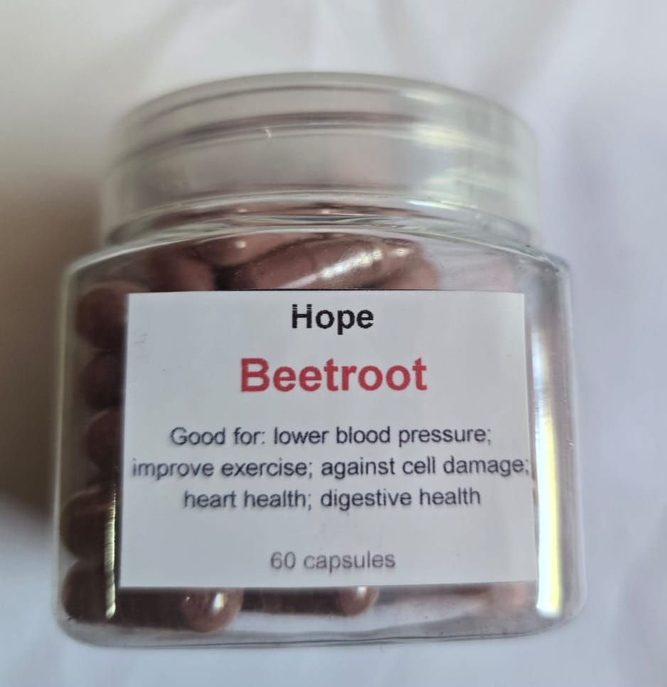 Beetroot powder capsules 60's