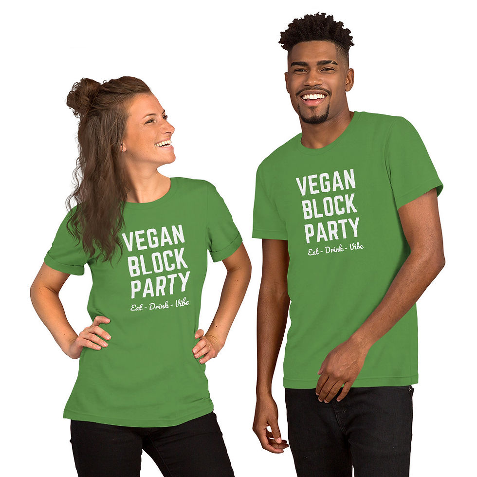 Thumbnail: Classic VEGAN BLOCK PARTY - Short-Sleeve Unisex T-Shirt