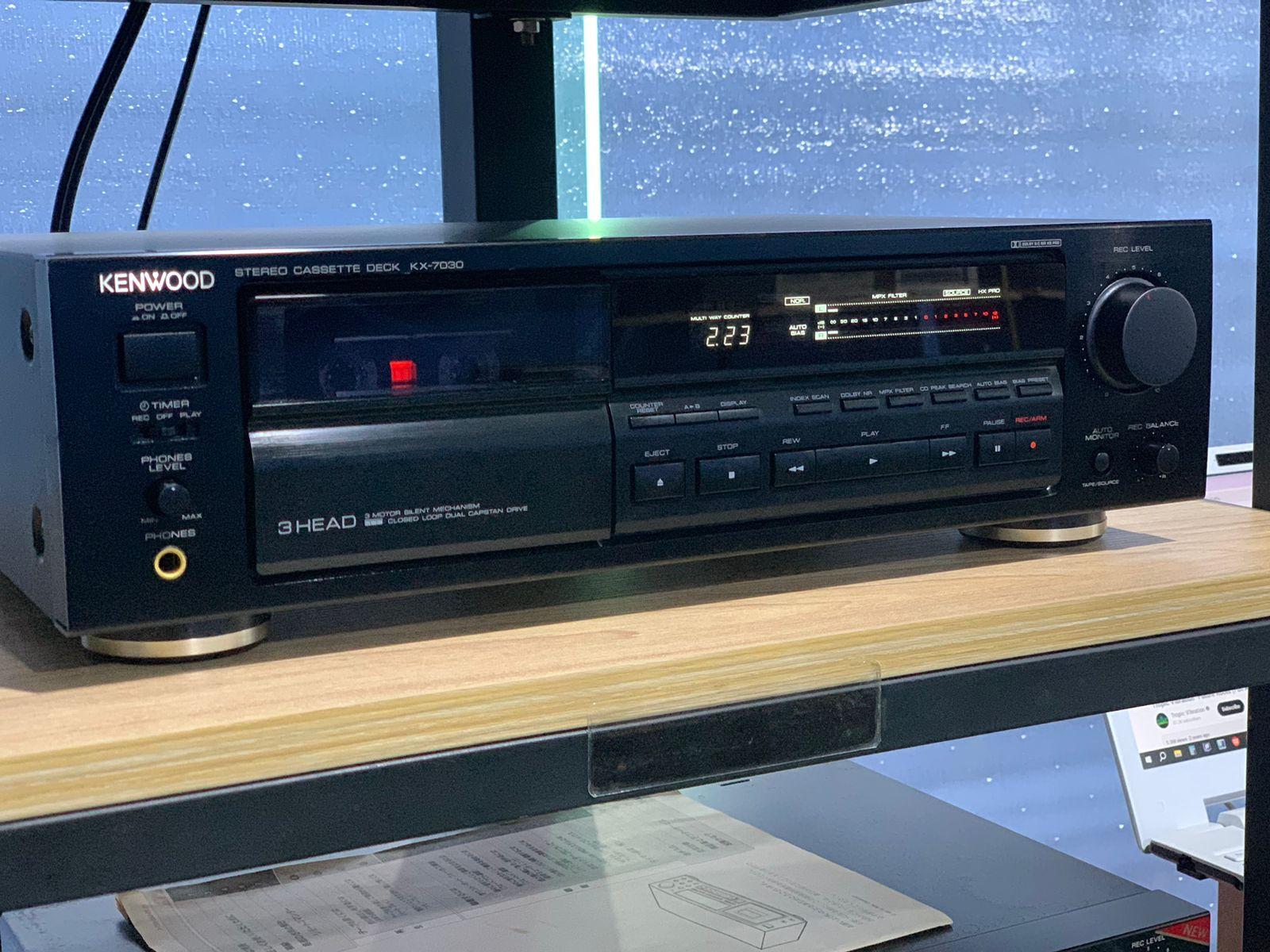 Kenwood KX-7030 3-Head 3-Motor advance cassette deck