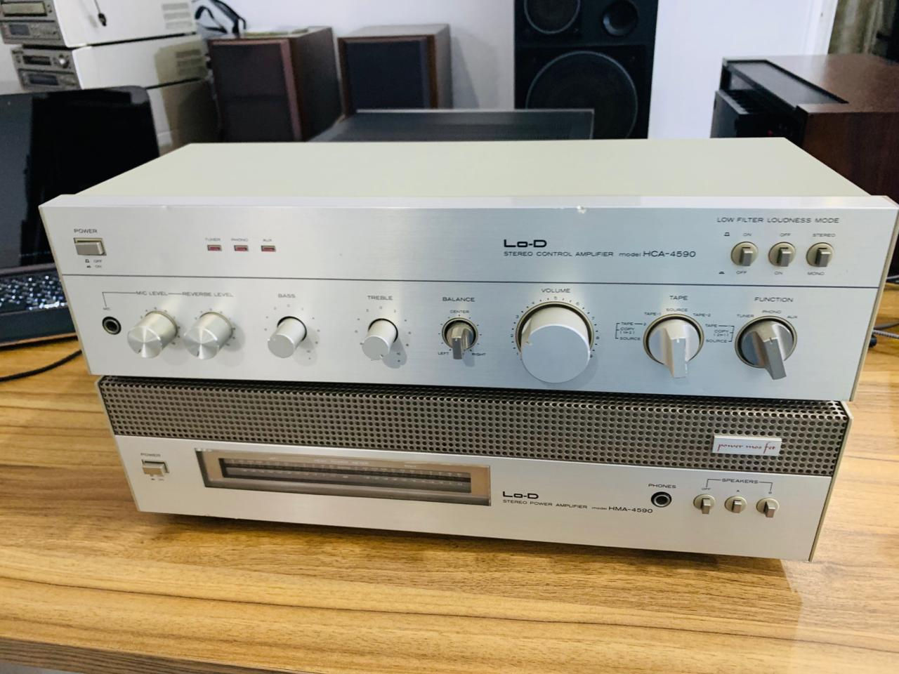 Hitachi LO-D MosFet power/Pre amplifier combination HMA/HCA