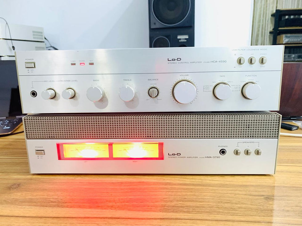 Thumbnail: Hitachi LO-D MosFet power/Pre amplifier combination HMA/HCA