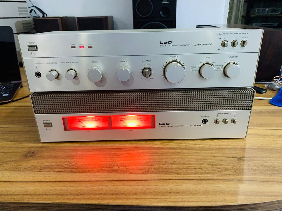 Thumbnail: Hitachi LO-D MosFet power/Pre amplifier combination HMA/HCA