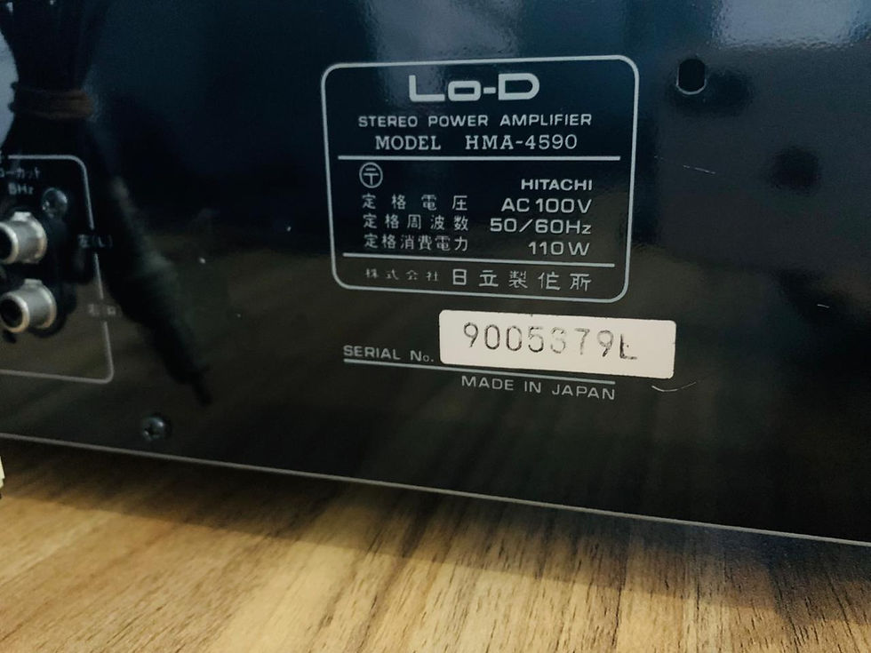 Thumbnail: Hitachi LO-D MosFet power/Pre amplifier combination HMA/HCA
