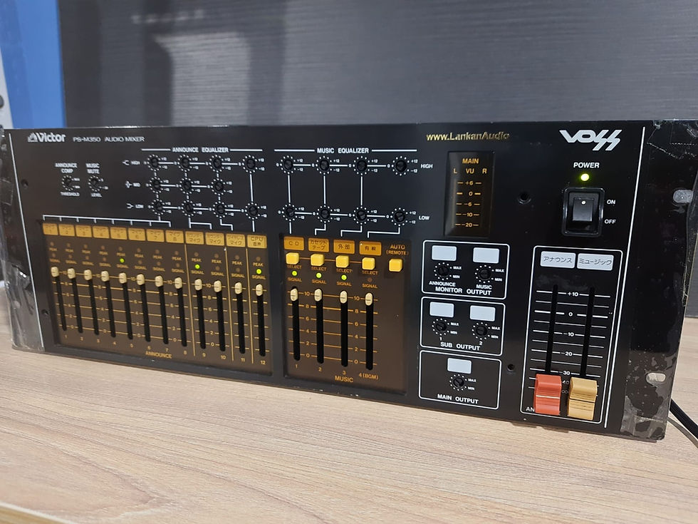 Thumbnail: Victor VOSS PS-M350 Audio mixer/Equalizer  for hi-fidelity PA systems