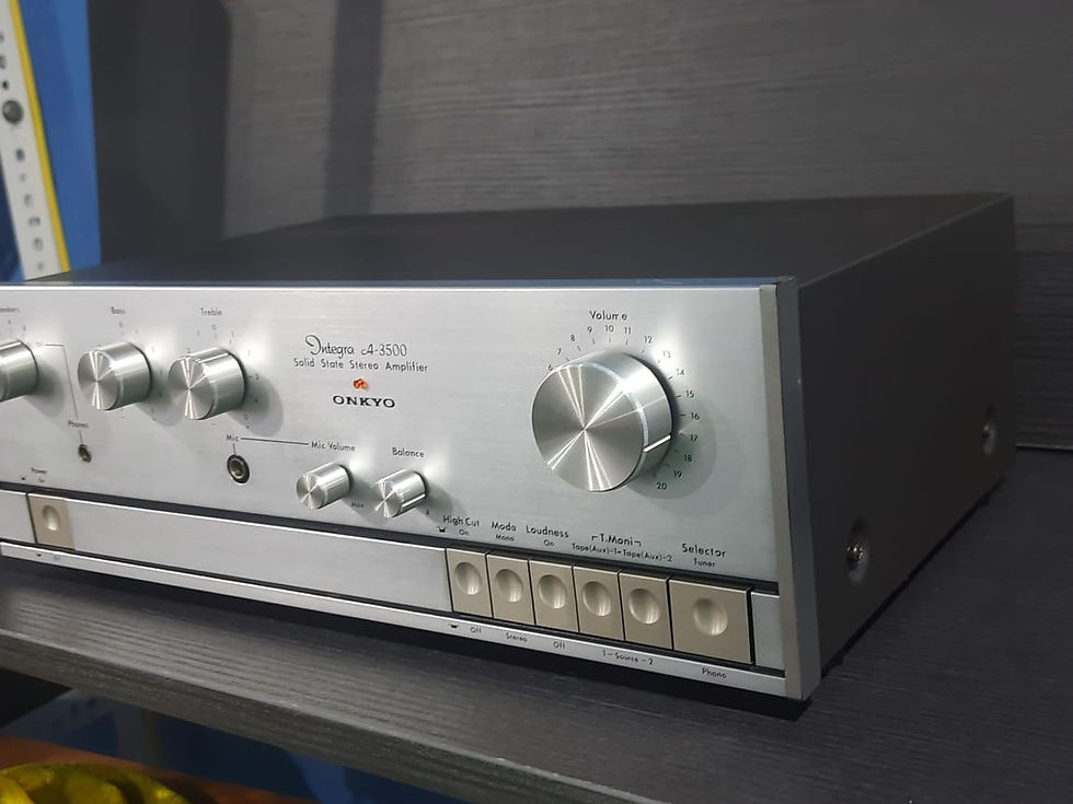 Thumbnail: Onkyo integra GT A-3500 audio power amplifier- 1975!