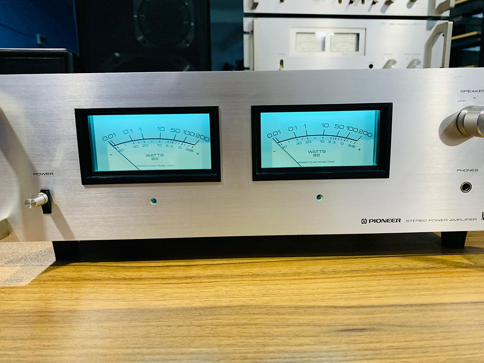 Thumbnail: Pioneer M-73 Japan vintage high power stereo audio amplifier-rack mount