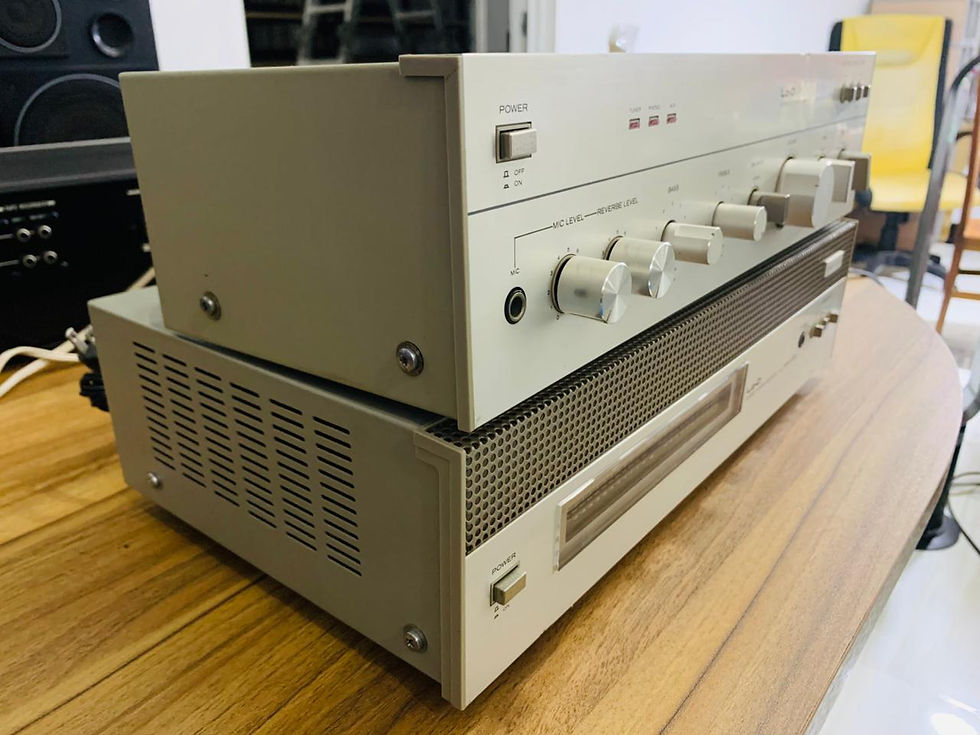 Thumbnail: Hitachi LO-D MosFet power/Pre amplifier combination HMA/HCA