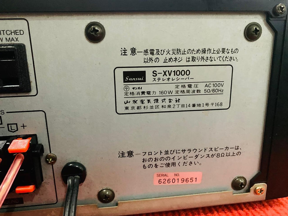 Thumbnail: Sansui S-XV1000 desktop AV Radio Receiver amplifier with remote