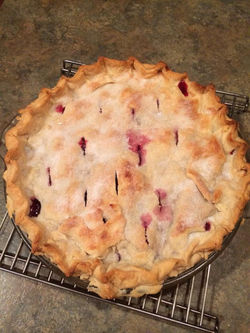 Blueberry/raspberry pie