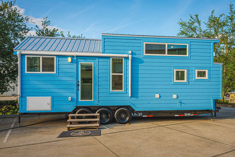 Cavin tiny home on wheels by Movable Roots. 
