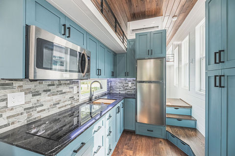 Cat House tiny home on wheels by Movable Roots.