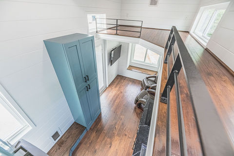 Cat House tiny home on wheels by Movable Roots.