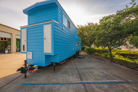 Cavin tiny home on wheels by Movable Roots. 