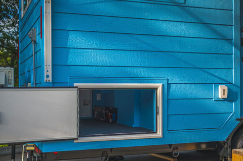 Cavin tiny home by Movable Roots with LP LapSiding.