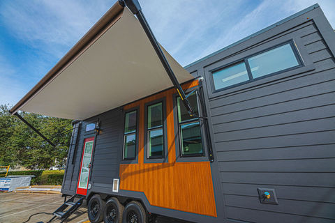 Cat House tiny home on wheels by Movable Roots.