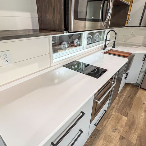 Tiny home kitchen plan by Movable Roots.