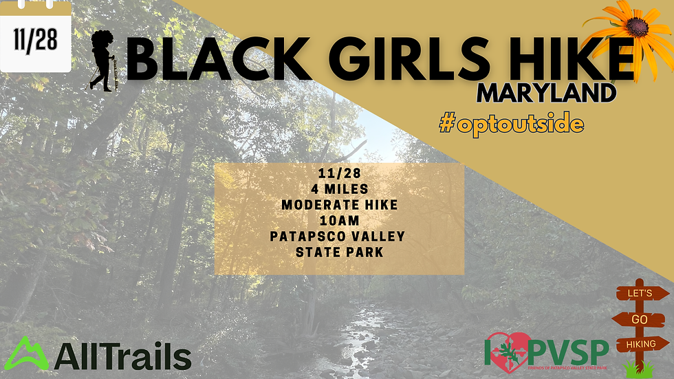 Black Girls Hike Maryland | Patapsco Valley State Park | #OptOutside Hike