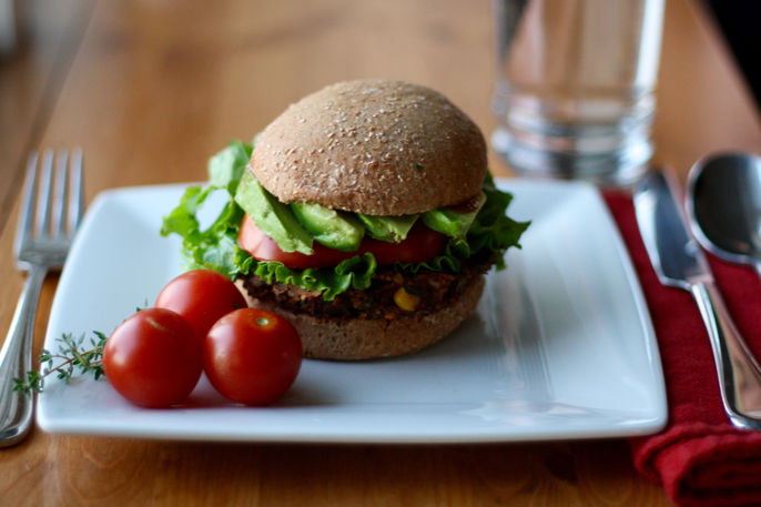Sun-Dried Tomato Bean Burger