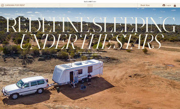 Caravan Rental & Glamping Website Template
