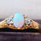 Thumbnail: Victorian 18ct Gold Diamond Natural Opal Ring Early Victorian