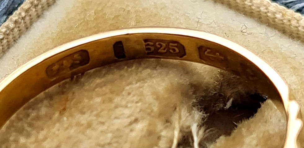 Thumbnail: 15ct Gold Garnet Pearl Ring Victorian 1891